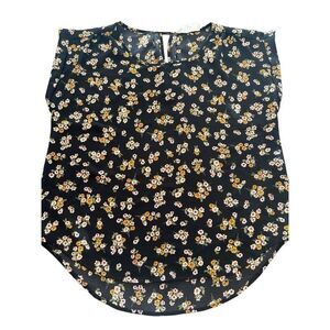 HIPPIE ROSE FLOWERS blouse top size L